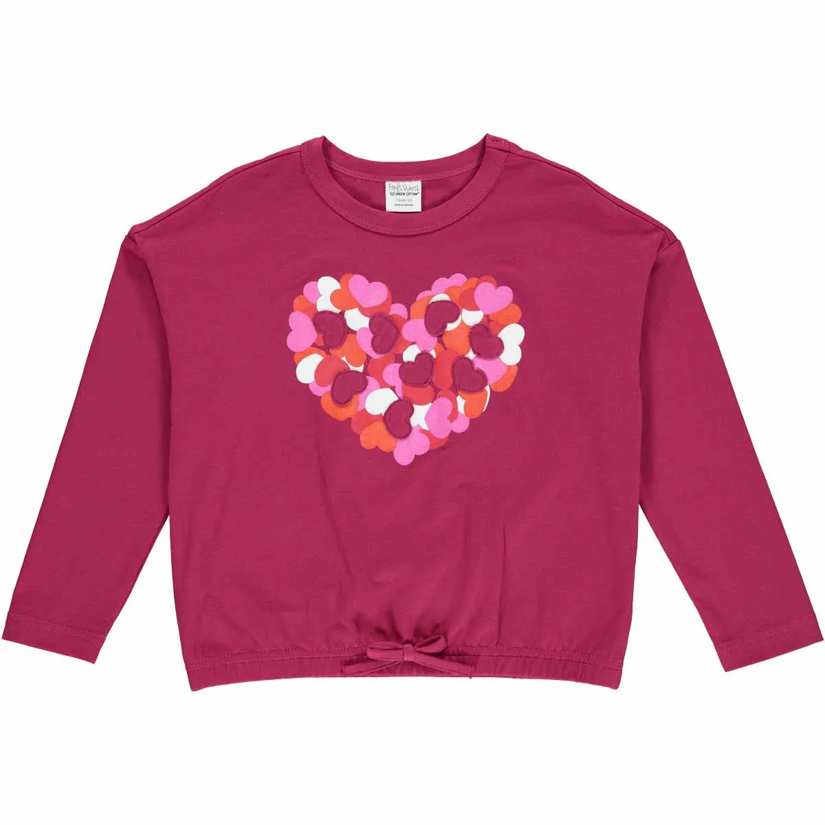 Long sleeve top- heart: Size 6Y