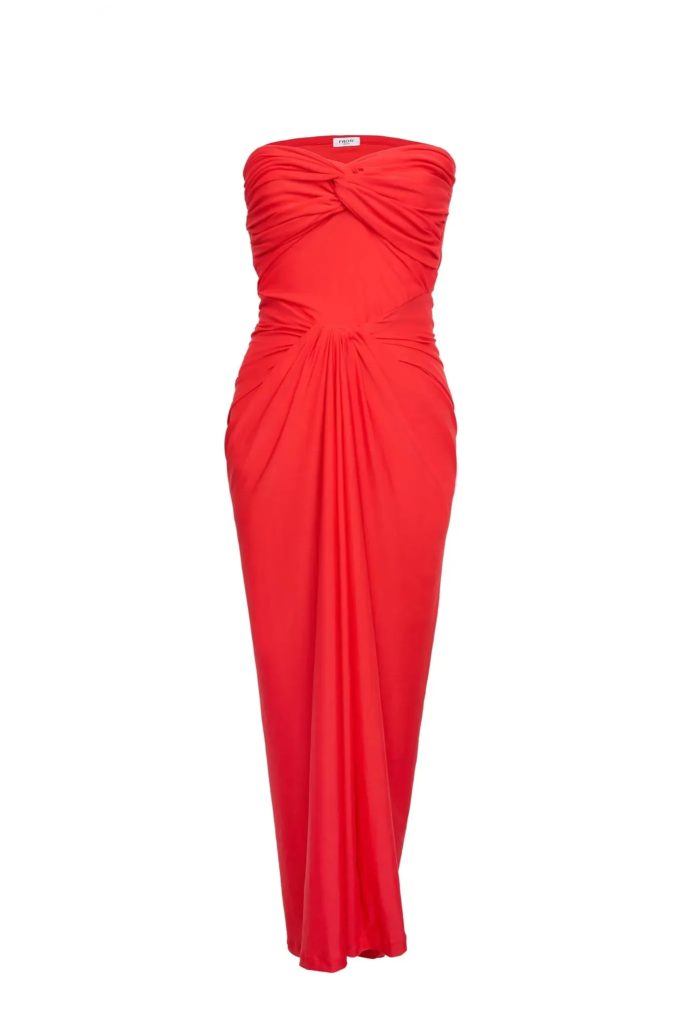 Rouge Draped Midaxi Dress