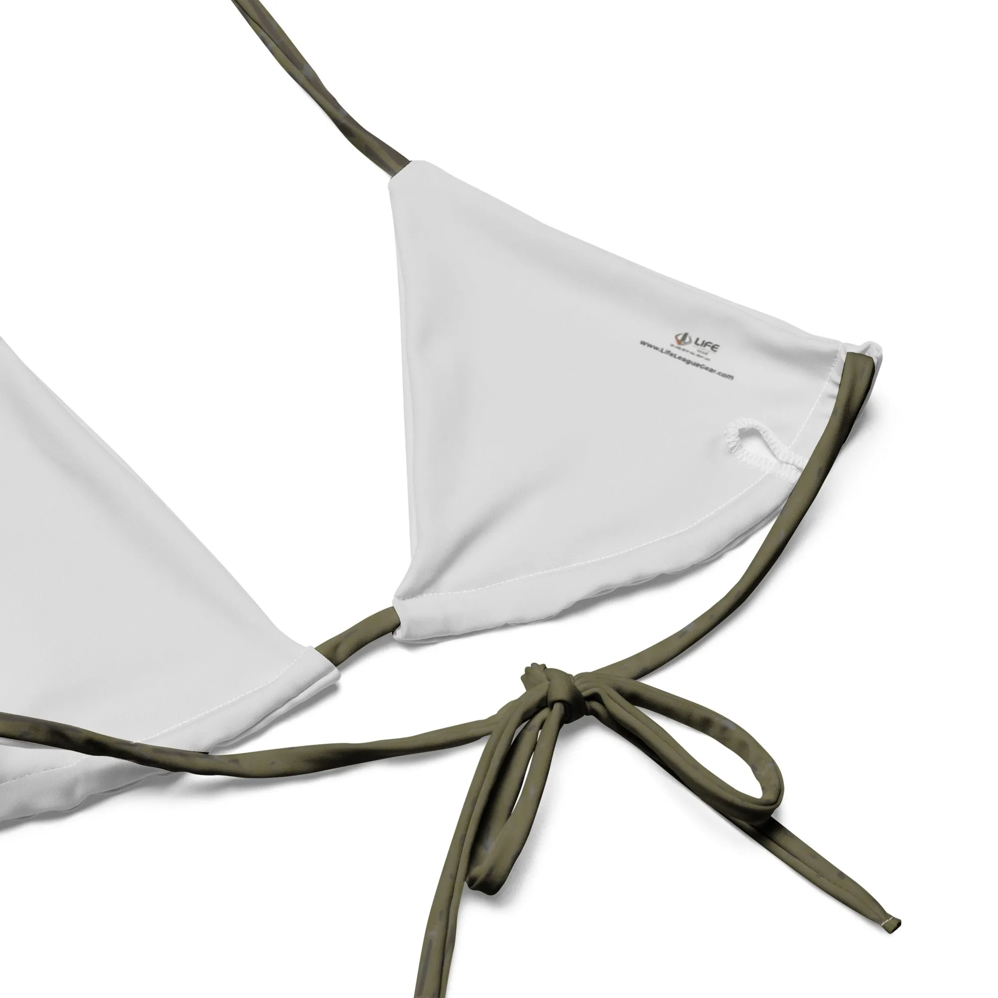 Women's ADAPT - String Bikini Top - OD Green | Mangrove Mud